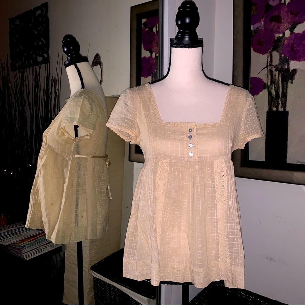 Free People babydoll top.